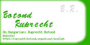 botond ruprecht business card